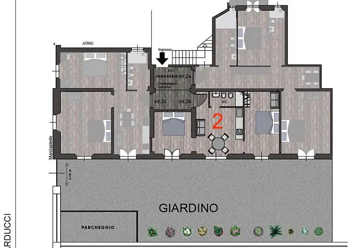 شقة C2 Class Apartment, 2 Da Letto Con Giardino In Zona Via Veneto Distante 15 Minuti A Piedi Da Fontana Di Trevi